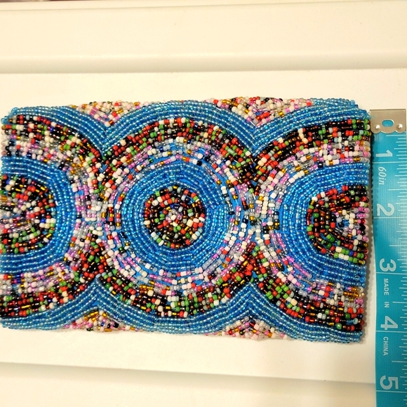 Beaded Handmade Indonesia Small Clutch Purse - NWOT - never used - Picture 2 of 3